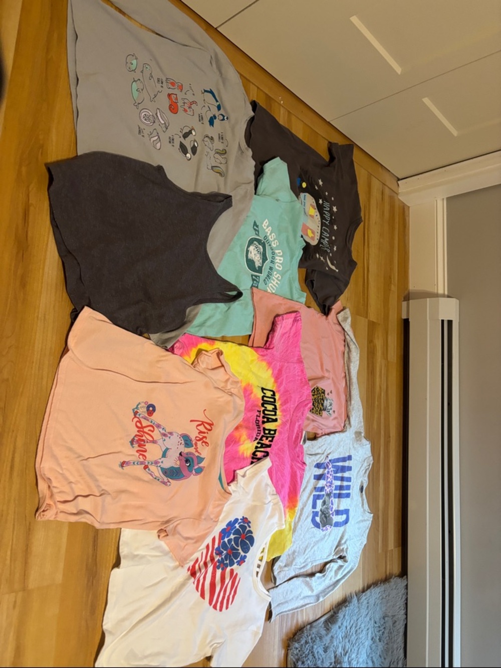Old Navy Girls Mixed Short Sleeve Tees - Pink, White, Gray, Black, Teal, Yellow
